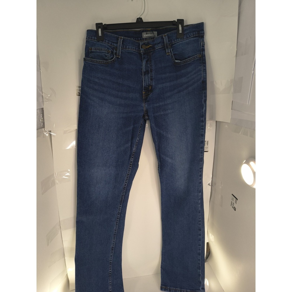 Weatherproof Vintage Jeans Mens 34x32 Straight Fit Stretch Blue Denim Pants"